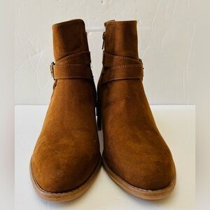 Brown Suede Ankle Boots